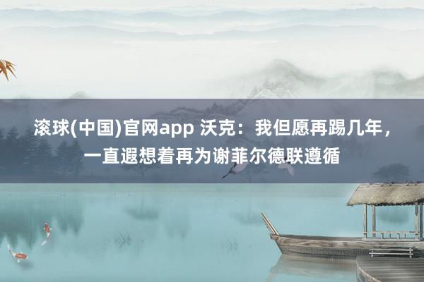 滚球(中国)官网app 沃克：我但愿再踢几年，一直遐想着再为谢菲尔德联遵循