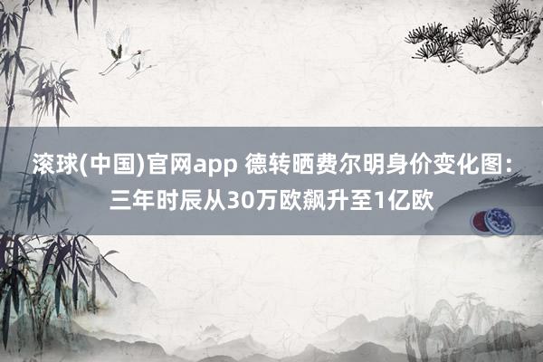 滚球(中国)官网app 德转晒费尔明身价变化图：三年时辰从30万欧飙升至1亿欧