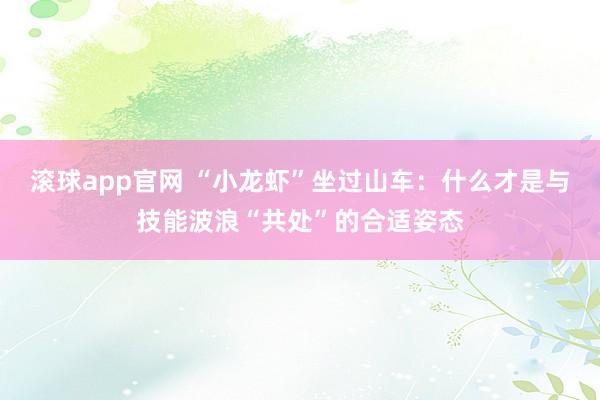 滚球app官网 “小龙虾”坐过山车：什么才是与技能波浪“共处”的合适姿态