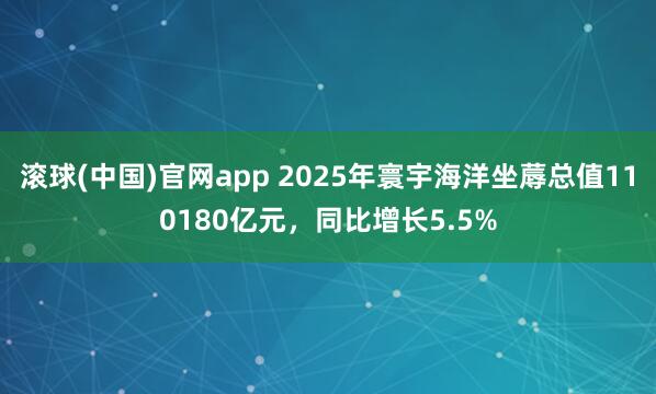 滚球(中国)官网app 2025年寰宇海洋坐蓐总值110180亿元，同比增长5.5%