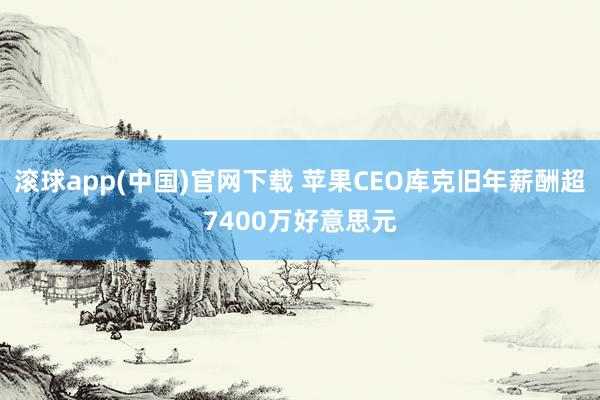 滚球app(中国)官网下载 苹果CEO库克旧年薪酬超7400万好意思元