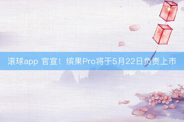 滚球app 官宣！缤果Pro将于5月22日负责上市